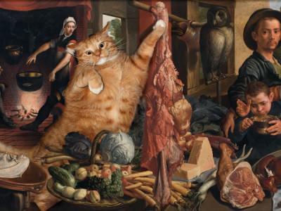 Pieter Aertsen, Fat Cat at Fat Kitchen