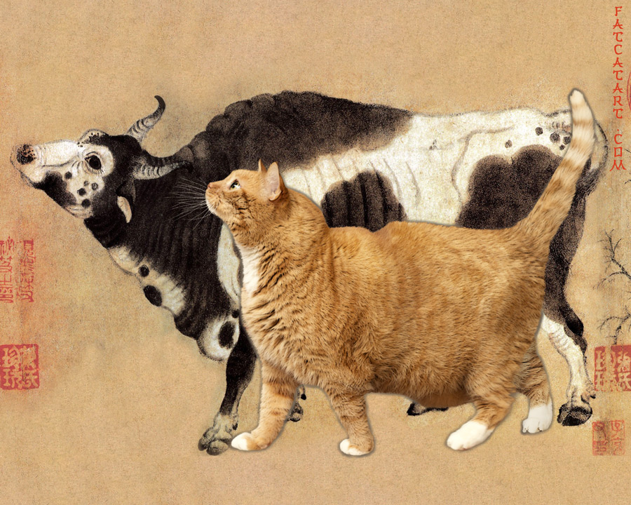 Han Huang, Five Oxen and Five Cats